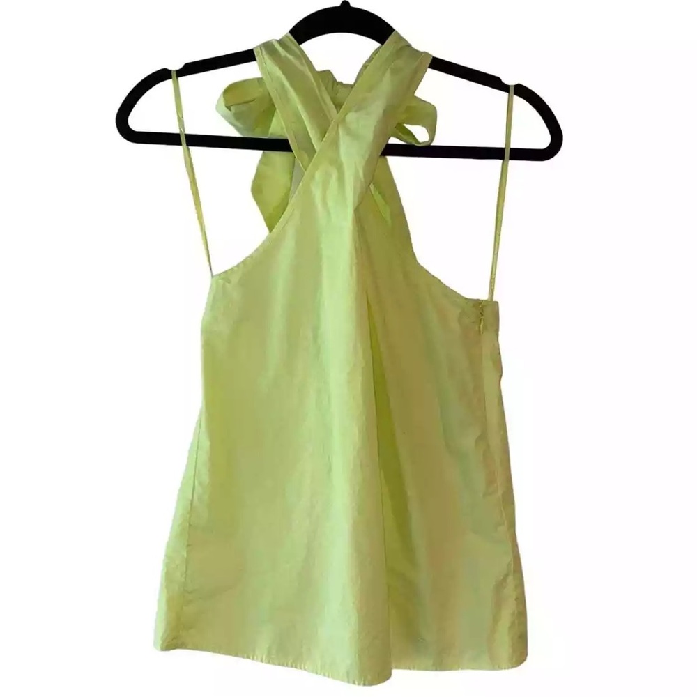 NWT J Crew Re-imagined Line Low Back Halter | Size S | 100% Cotton